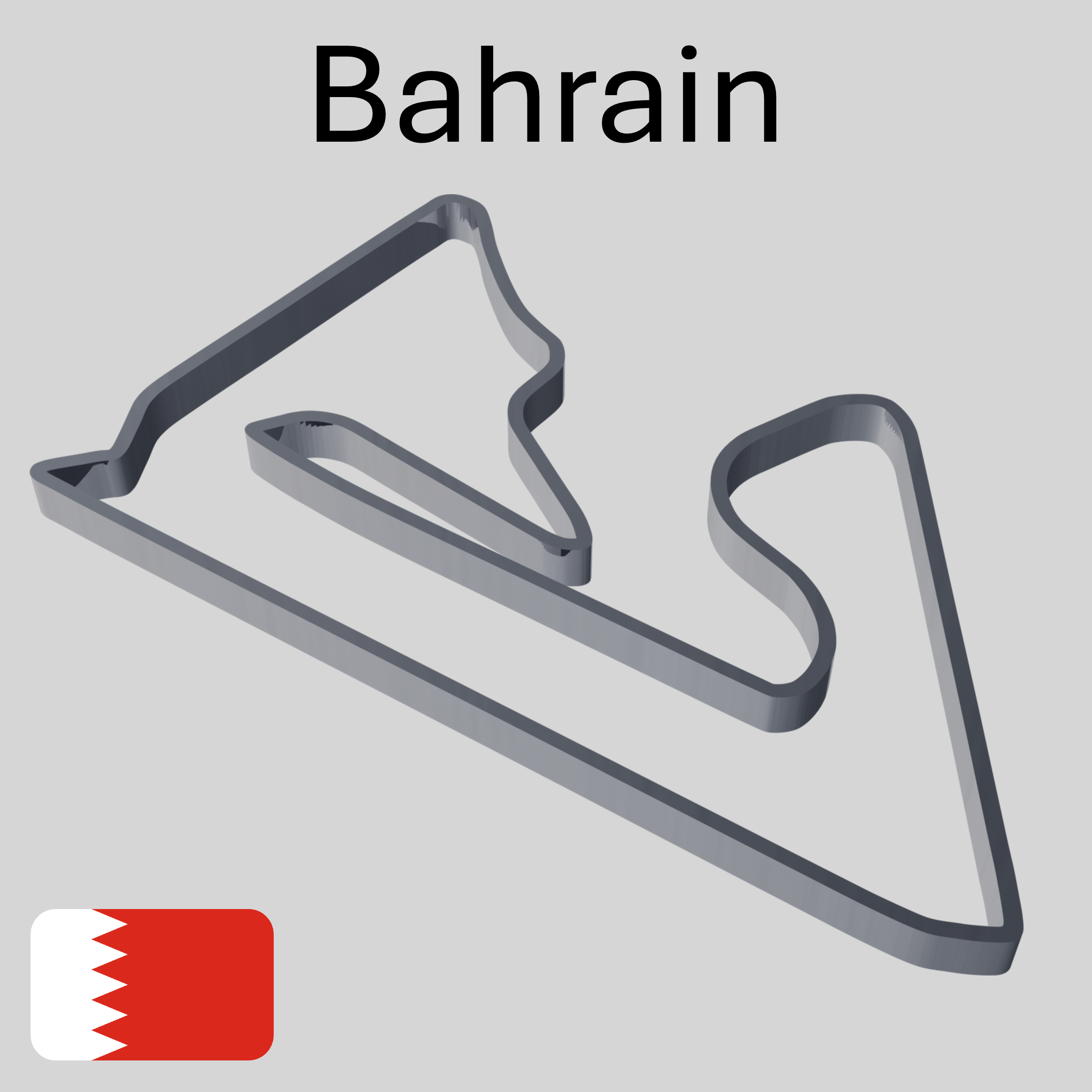 Bahrain – Streckenkarte